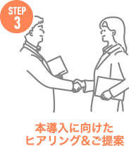 本導入に向けたヒアリング&ご提案